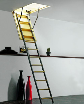 Лестница чердачная комбинированная 700х1200 L-2800мм (арт.ЧЛ-4)