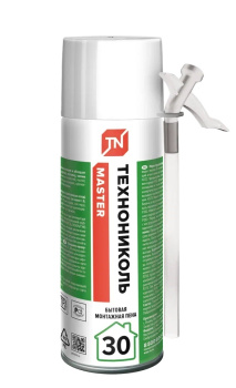 Пена монтажная бытовая 520 мл ТехноНиколь MASTER 30, всесезонная Пена монтажная бытовая 520 мл ТехноНиколь MASTER 30, всесезонная
