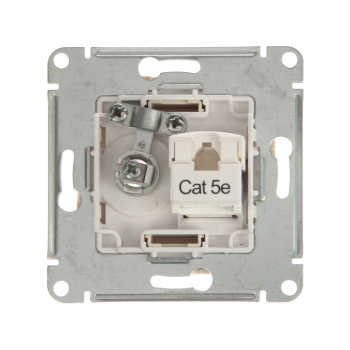 Механизм розетки 2-м ATLAS DESIGN комп. RJ45 кат.5E+TV беж. SchE ATN000289