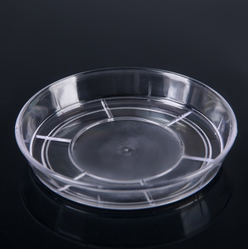 Поддон под кашпо пластм. Прозрачный "зашита" д.14см  701 (Tek.A.Tek) *1/30