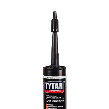 Герметик кровельный 310 мл TYTAN, каучуковый, бесцветный