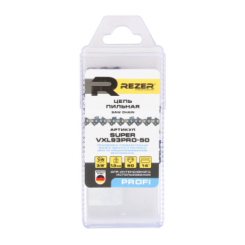 Цепь пильная шина35см 50звеньев шаг3/8" паз1,3мм SUPER VXL93PRO-50 (St-180) PROFI REZER *1/5/30 Цепь пильная шина35см 50звеньев шаг3/8" паз1,3мм SUPER VXL93PRO-50 (St-180) PROFI REZER *1/5/30
