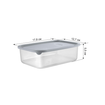 Контейнер д/прод. пластм. "Vanilla" 1.0л 178х126х56мм Трюфель SE167710025 ("Sugar Spice")*1/15