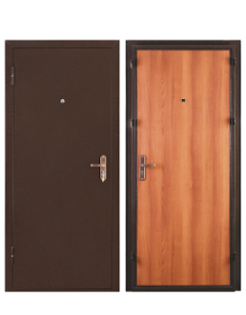Дверь входная 2050х960х50 мм ПРОМЕТ Спец, левая, медный антик/итальянский орех