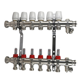 Коллекторная группа Millennium с расходомером, 6 выходов, с кранами