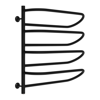 Полотенцесушитель электрический лесенка Тайфун 500х550 3/4" сталь 8 полок черный TERMAX TEL55055-2