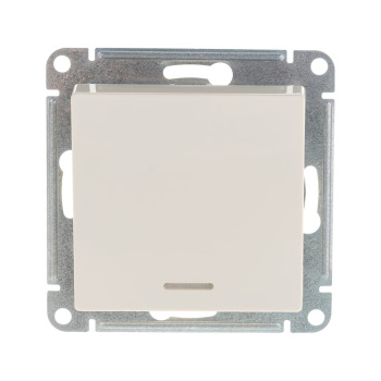 Механизм выключателя 1-кл. ATLAS DESIGN с подсвет. (сх.1а) 10АХ беж. SchE ATN000213