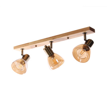 Светильник настенный (спот) N5104/3 AB+WOOD Е14 3*40W  VERNER LIGHTING *1