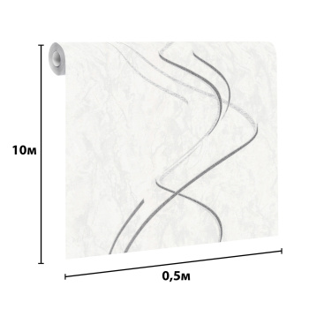 Обои винил "Палитра" PROTECT-TORNADO (св.-сер.) HC11066-11a 0,53*10м *1/16