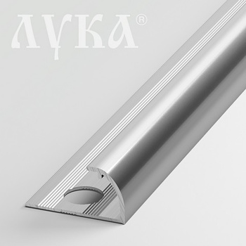 Профиль для отделки наружных углов ПК 03-12.2700.01лп серебро глянец Лука *5