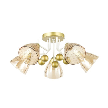 Люстра 12233/5CPGD+WT AMB Е27 S=11м2 *1