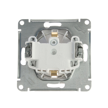 Механизм розетки 1-м СП ATLAS DESIGN с заземл. защ. шторки с выталк. 16А бел. SchE ATN000147