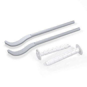 Кронштейн д/радиатора серый плоский с дюбелем 7,2х170мм  (КОМПЛЕКТ  2ШТ) *1/50 Кронштейн д/радиатора серый плоский с дюбелем 7,2х170мм  (КОМПЛЕКТ  2ШТ) *1/50