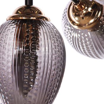 Люстра N5126/7 COFFEE+FGD Е27 1*40Вт ( h=510;d=770) VERNER LIGHTING *1