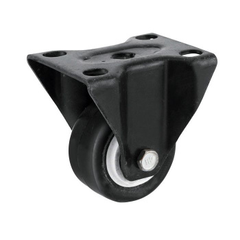 Опора колесная 50мм с пятой неповорот. подшипн. черное *1/100