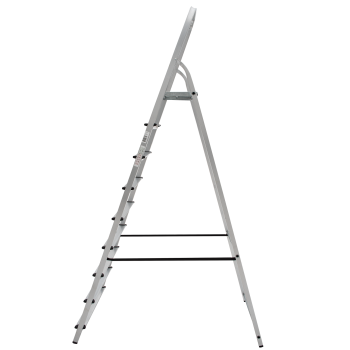 Стремянка алюминиевая 9 ступеней, выс.верхн. площ.1,91м "NV1111" 1111109  "Новая высота" *1