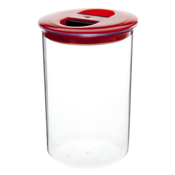 Банка для продуктов пластм. 1,0л 160х110х110мм Прозрачная арт.296 ("Полимербыт") *1/38