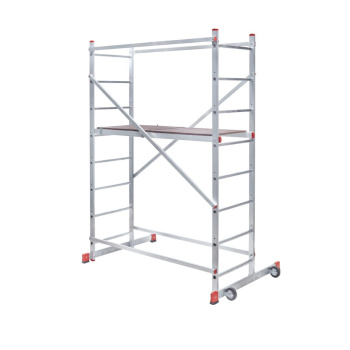 Вышка-тура алюм. "NV 1410" раб.выс.3,3м,помост1,4х0,5м,мах нагр.150кг арт.1410208 "Новая высота" *1 Вышка-тура алюм. "NV 1410" раб.выс.3,3м,помост1,4х0,5м,мах нагр.150кг арт.1410208 "Новая высота" *1