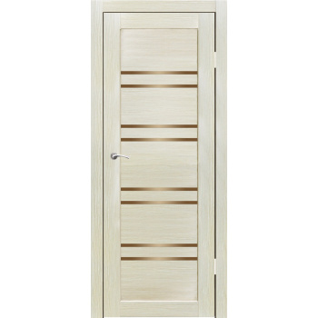 Комплект ЦАРГИ Окинава Лиственница крем, бронза 700мм экошпон (дверь+погонаж+замок+петли) Аркада *1