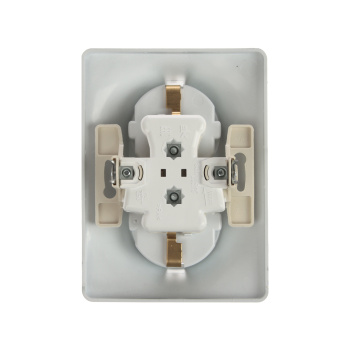 Розетка "Glossa" СП 2-мест. алюминиевая с/з SchE GSL000324 *1