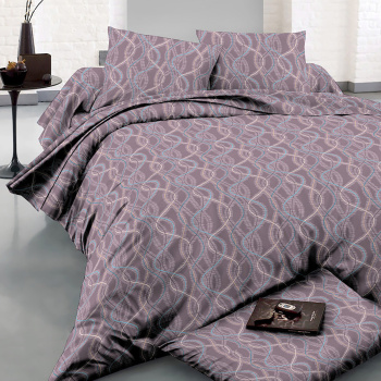 Постельное белье 1,5сп бамбук Орхидея 117-АС, наволочки 70*70см - 2шт *1