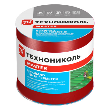Лента-герметик 3х0.1 м ТехноНиколь Master Nicoband, красный Лента-герметик 3х0.1 м ТехноНиколь Master Nicoband, красный