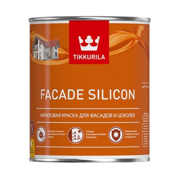Краска акриловая фасадная 0,9 л Tikkurila Facade Silicon База С *3