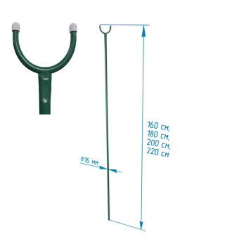Подпорка д/веток плод.деревьев металл. окраш.порошк.кр. выс.2,2м, d тр.16мм Зел. 20001910 СБ *10 Подпорка д/веток плод.деревьев металл. окраш.порошк.кр. выс.2,2м, d тр.16мм Зел. 20001910 СБ *10