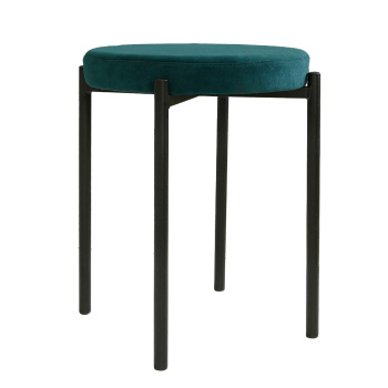 Табурет FORPOST Cindy, 44х50х44 см, микровелюр конфетти изумруд, зеленый