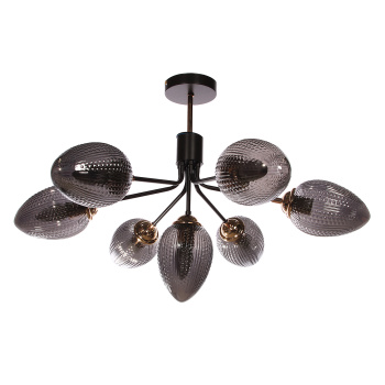 Люстра N5126/7 COFFEE+FGD Е27 1*40Вт ( h=510;d=770) VERNER LIGHTING *1