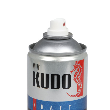 Эмаль-аэрозоль белый глянцевый для радиаторов 520 мл KUDO *1/6