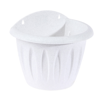 Кашпо пластм. настенное "Фелиция" 3,5л 240x17500мм h207мм Мрамор С122М ("Мартика")*1/32