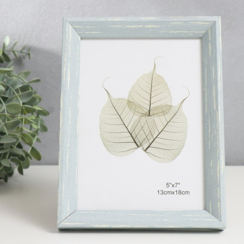 Фоторамка пластик 13х18 см "Скандинавия" серо-голубая 20,5х15,3 см  7858361