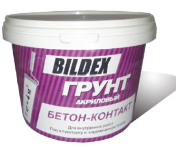 Грунтовка акриловая для внутренних работ БЕТОН-КОНТАКТ 12кг BILDEX   *1/48