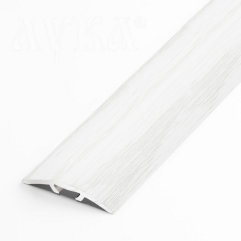 Порог-стык одноуровневый 30х1800 мм Лука ЛС 04-2, скрытый крепеж, дуб кантри белый