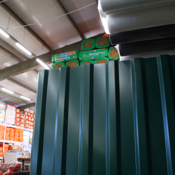 Профнастил МП-18, 1150х2000 мм, 0.45 мм, 2.3 м², зеленый Профнастил МП-18, 1150х2000 мм, 0.45 мм, 2.3 м², зеленый