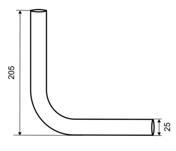 Соед.уголок для трубы 25х1,0мм 90 хром JF-32 *1
