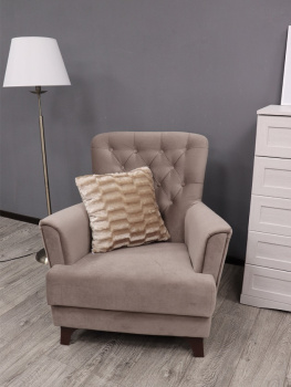 Наволочка искусственный мех 48*48 квадратики бежевый TF Fn111BE3 Buenas Noches *1