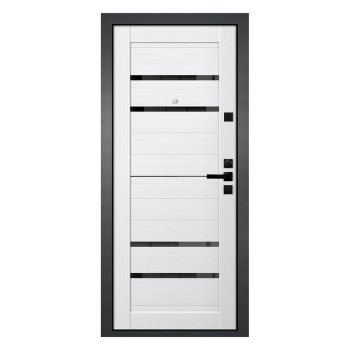 Дверь металлическая 9 см GEROY2 Бетон графит/Белый бланко 960х2050 ПРАВАЯ ДВЕРИ ГУД *1