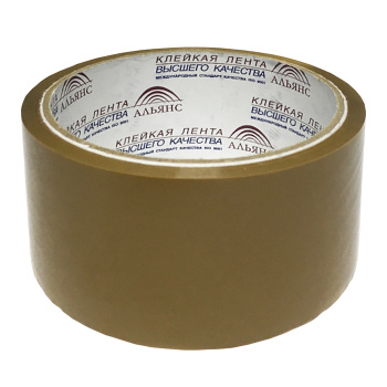 Лента клейкая Альянс, 48 мм х 95 м, коричневый