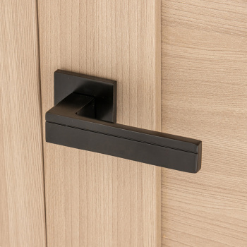 Ручка раздельная ЧЕРНЫЙ матовый H-30153-A-BLM Slim Code Deco *1/18