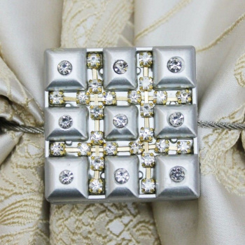 Подхват для штор магнит MI Z-2 tross 30cm серебро Ajur *1