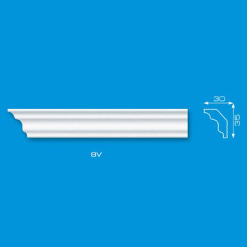 Плинтус потолочный ЛАГОМ V8 2м *120 Плинтус потолочный ЛАГОМ V8 2м *120