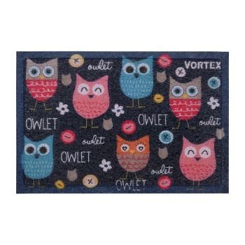 Коврик 40*60 см придверный "Совята" "VORTEX" пористый ( арт.24113)   *1