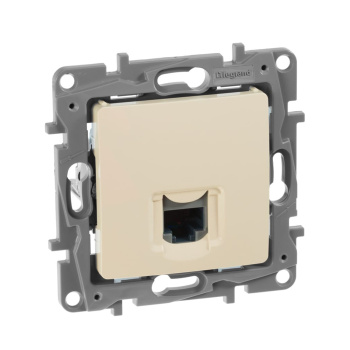 Механизм розетки информ. 1-м СП Etika RJ45 CAT.5 UTP сл. кость Leg 672341