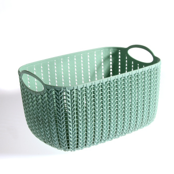 Корзина для хранения пластм. "Вязание" 240х130х170мм 4,0л фисташковый М2380 ("М-Пластика") *1/12