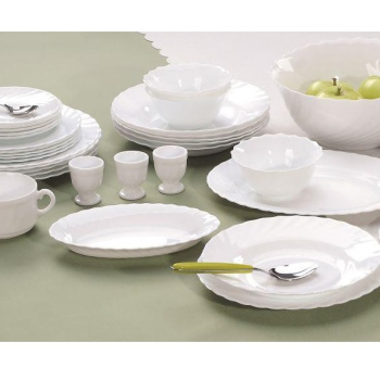 яяяТарелка стекло Luminarc "Trianon" мелк. d27см Белый D8818/68977/61261 *6/36