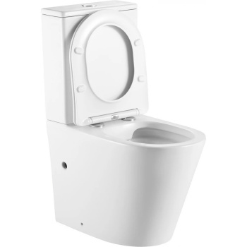 Унитаз-компакт Triton Pro Corso CO-3906, горизонтальный выпуск, 2 режима, сиденье с микролифтом