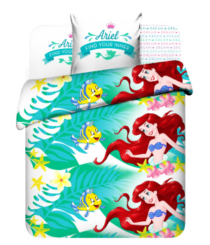 Постельное белье детское 1,5сп бязь Тинейджер Василиса 7729/1 Мир Русалочки нав70*70,пр214*145 *1/7