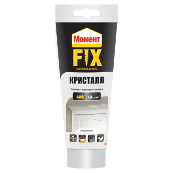 Жидкие гвозди 185 г Момент Монтаж ФИКС Кристалл, прозрачный